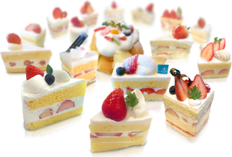 いちごショートケーキにスポットライト！苺ショートガーデン